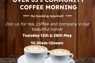 Join us for our Over 65s Community Coffee Morning in Holbeach, Lincolnshire