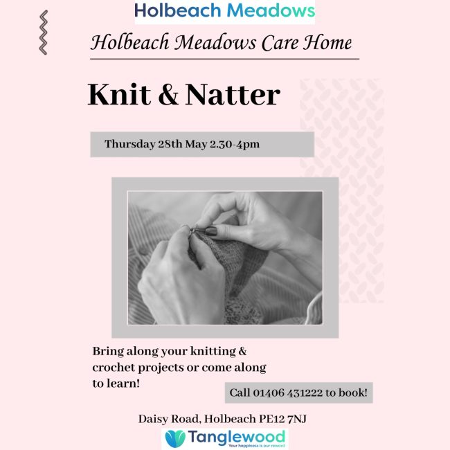 Knit and Natter Group in Holbeach, Lincolnshire