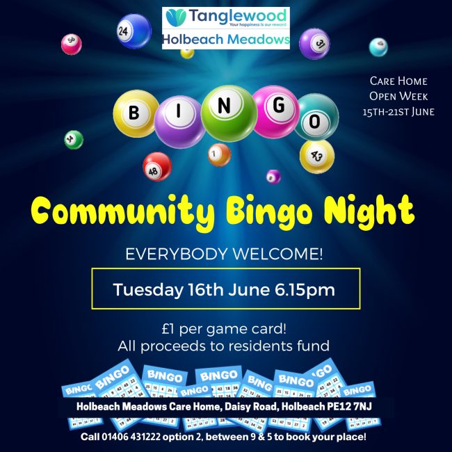 Join us for a Community Bingo Night
