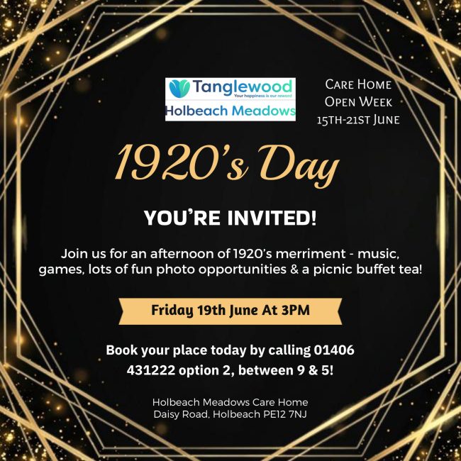 You’re invited! Join us for our 1920s Day in Holbeach, Lincolnshire